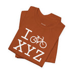 I Bike unisex T, white bike