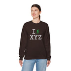 I Hike sweatshirt, green hiker