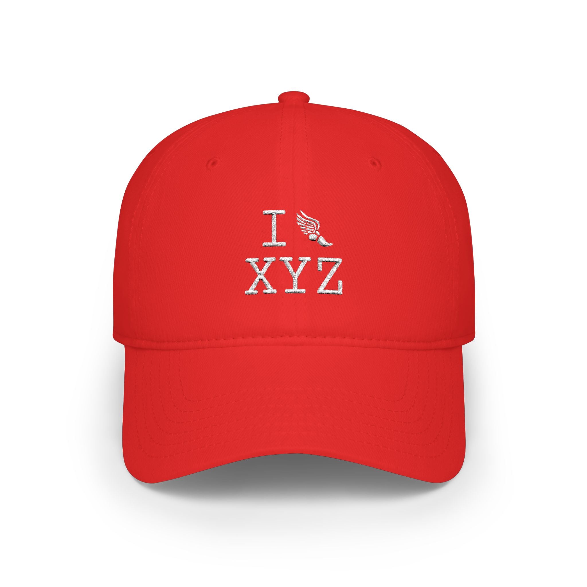 I Run baseball cap, white logo