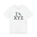 I Run ___ unisex T, dark green logo