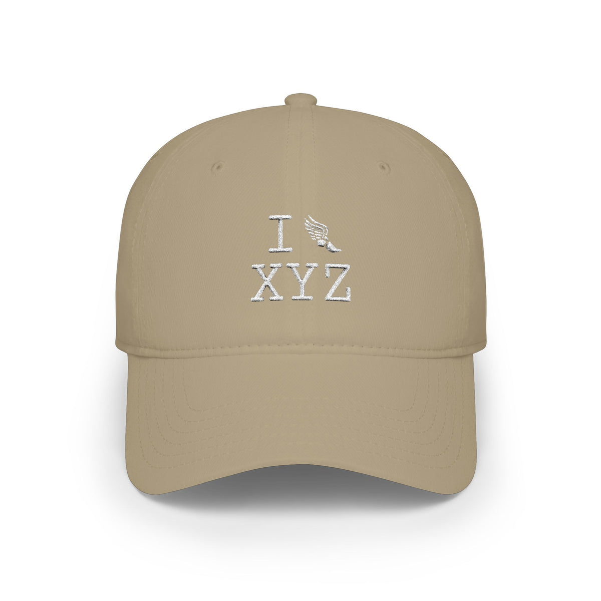I Run baseball cap, white logo