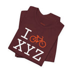 I Bike unisex T, orange bike