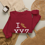 I Run sweatshirt, gold logo