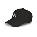 I Hike baseball cap, green hiker