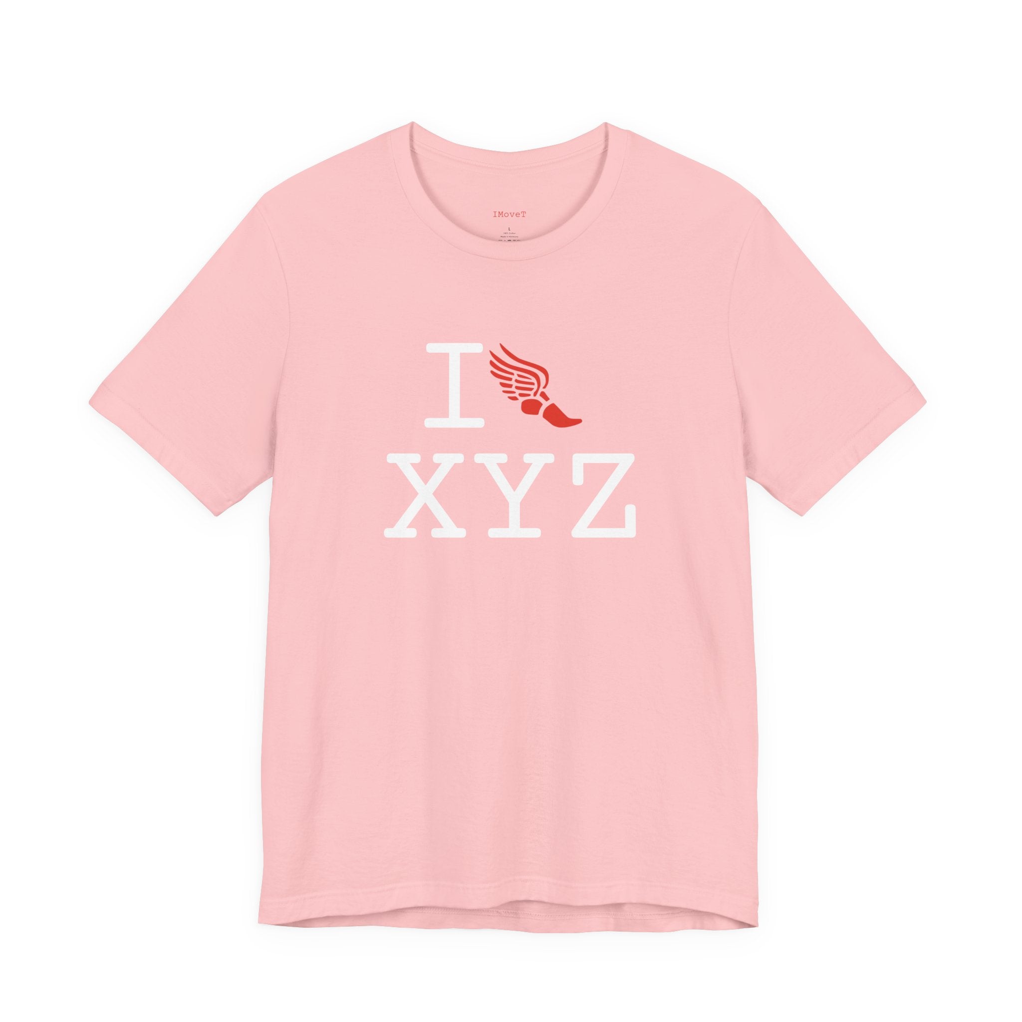 I Run ___ unisex T, red logo