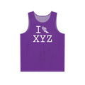 I Run men's singlet, purple