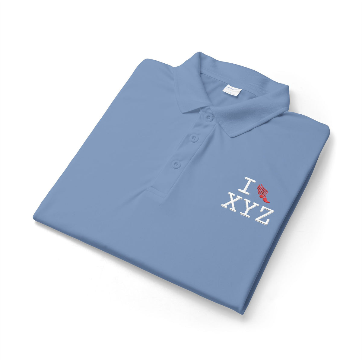 I Run polo, red logo