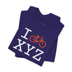 I Bike unisex T, orange bike