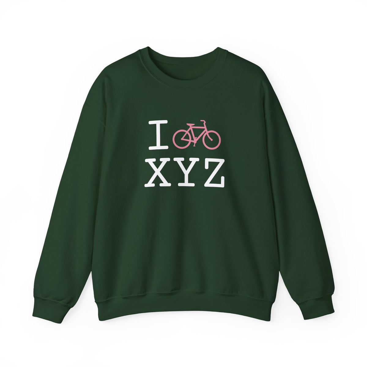 I Bike sweatshirt, pink bike