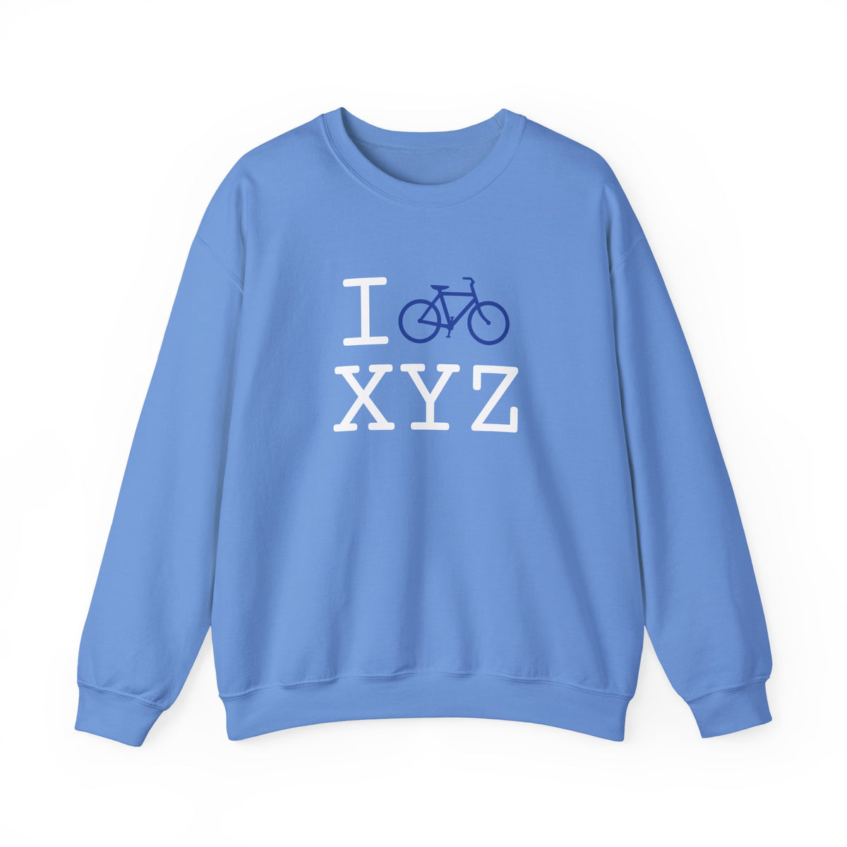 I Bike sweatshirt, blue bike