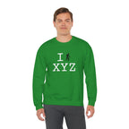 I Hike sweatshirt, black hiker