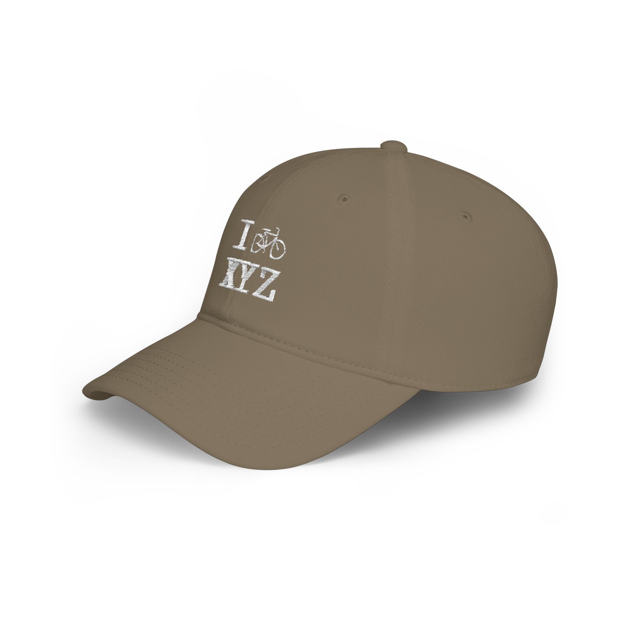 I Bike baseball cap, white bike