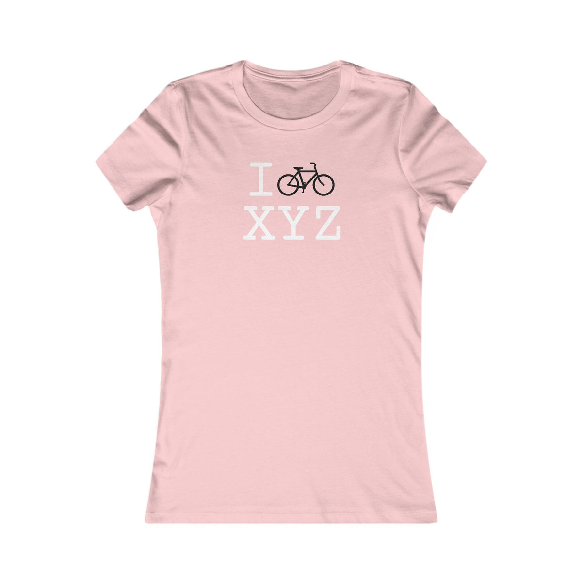 I Bike women's T, black bike