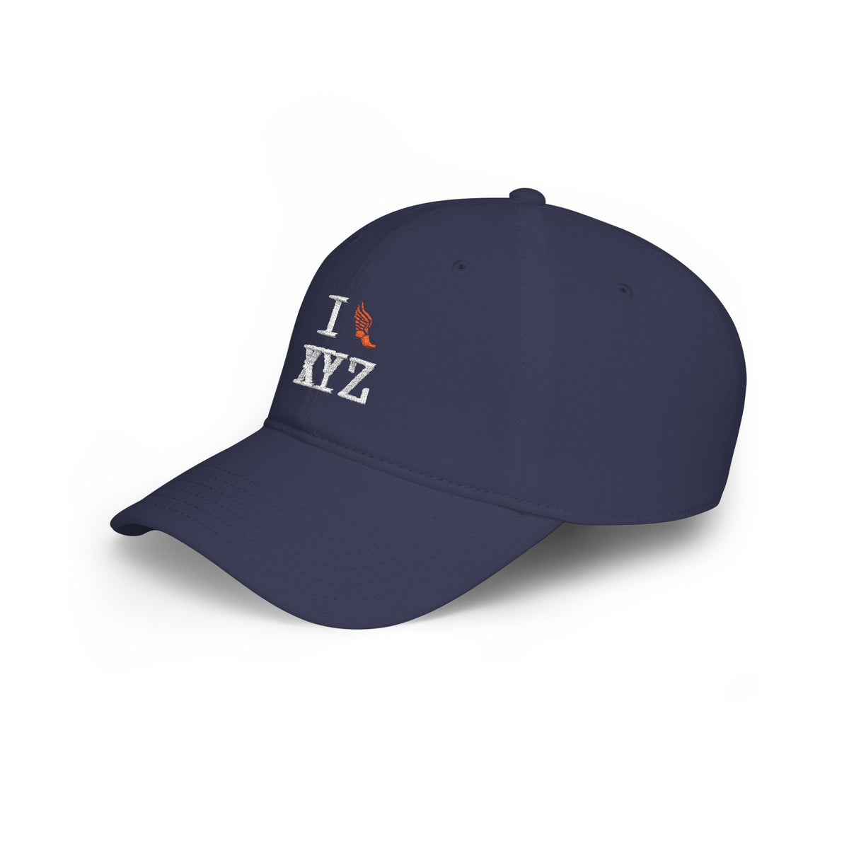 I Run baseball cap, orange logo