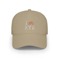 I Bike baseball cap, orange bike