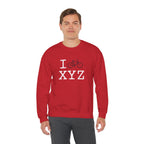 I Bike sweatshirt, maroon bike