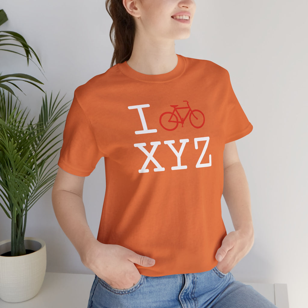 I Bike unisex T, red bike