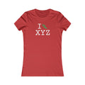 I Run women's T, green logo