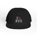 I Run athletic hat, pink logo