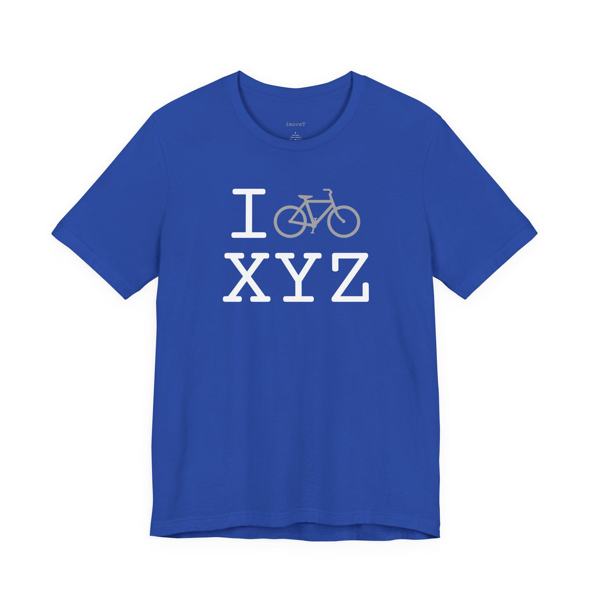 I Bike unisex T, grey bike
