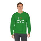 I Run sweatshirt, dark orange logo