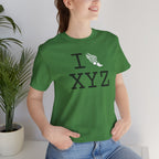 I Run unisex T, white logo