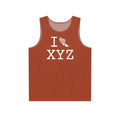 I Run men's singlet, dark orange