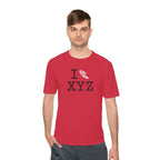 I Run athletic T, white logo
