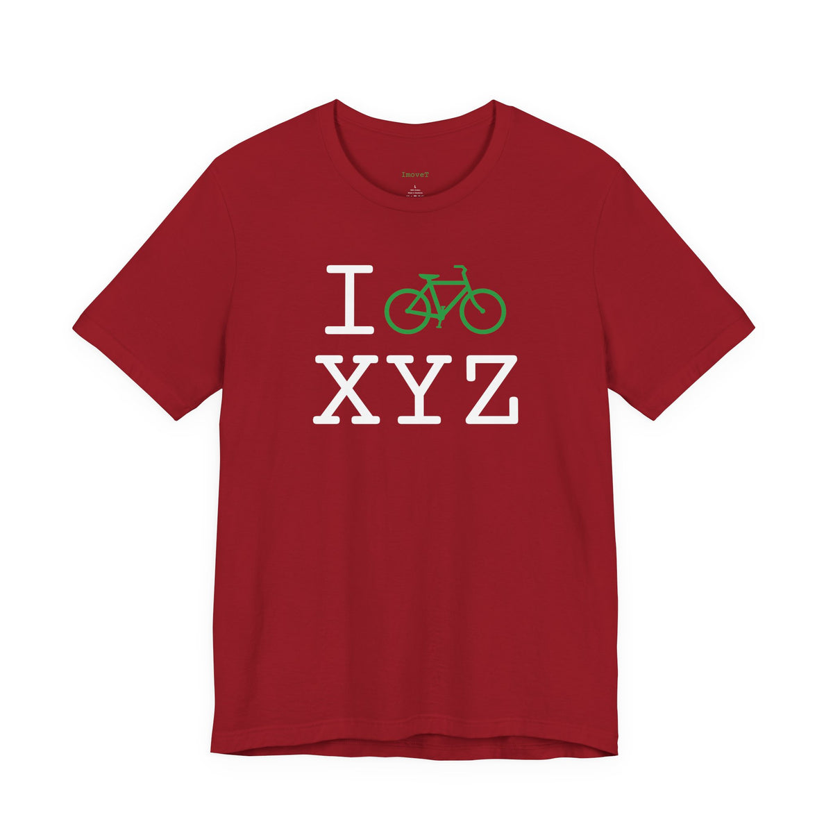 I Bike unisex T, green bike