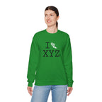 I Run sweatshirt, white logo