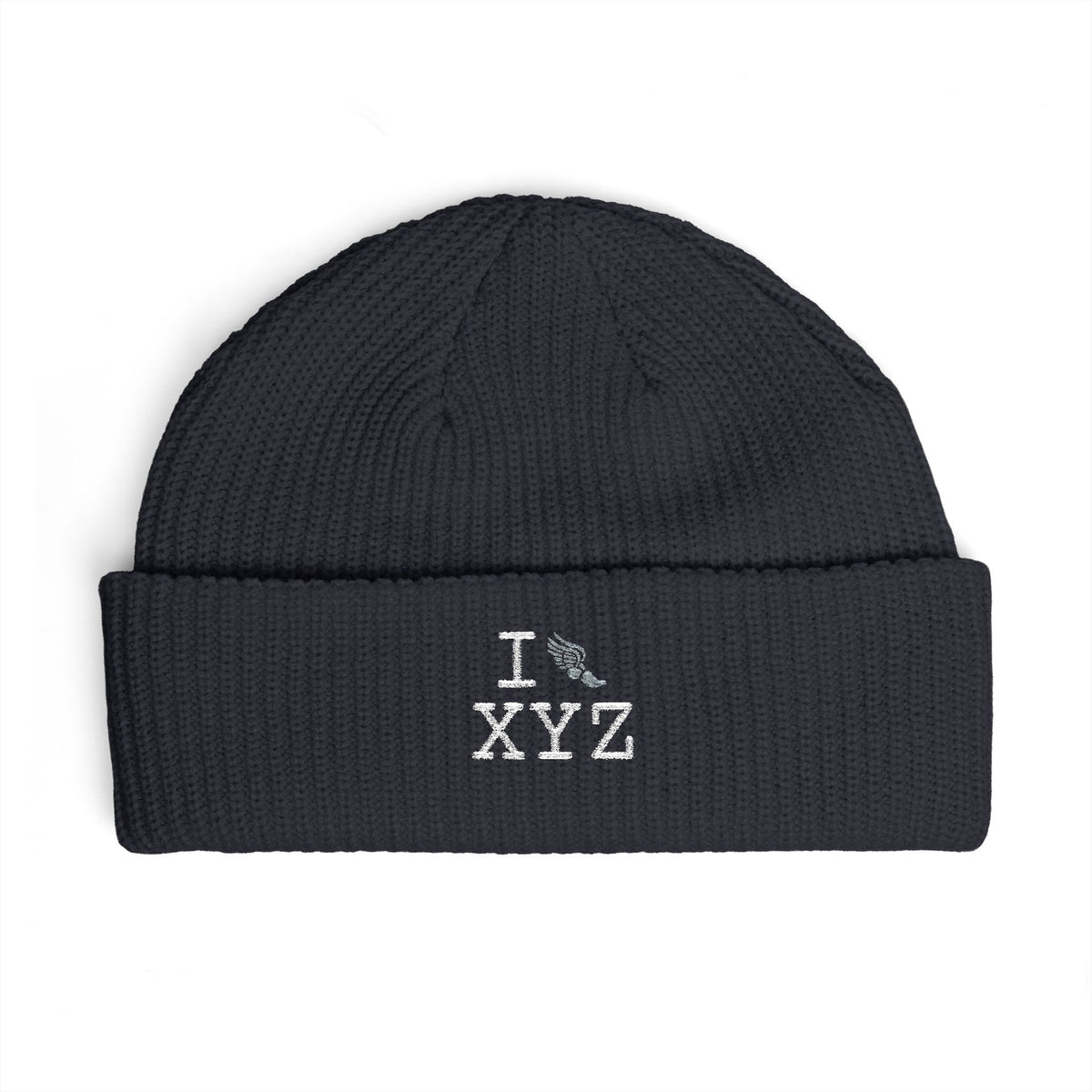 I Run beanie, grey logo