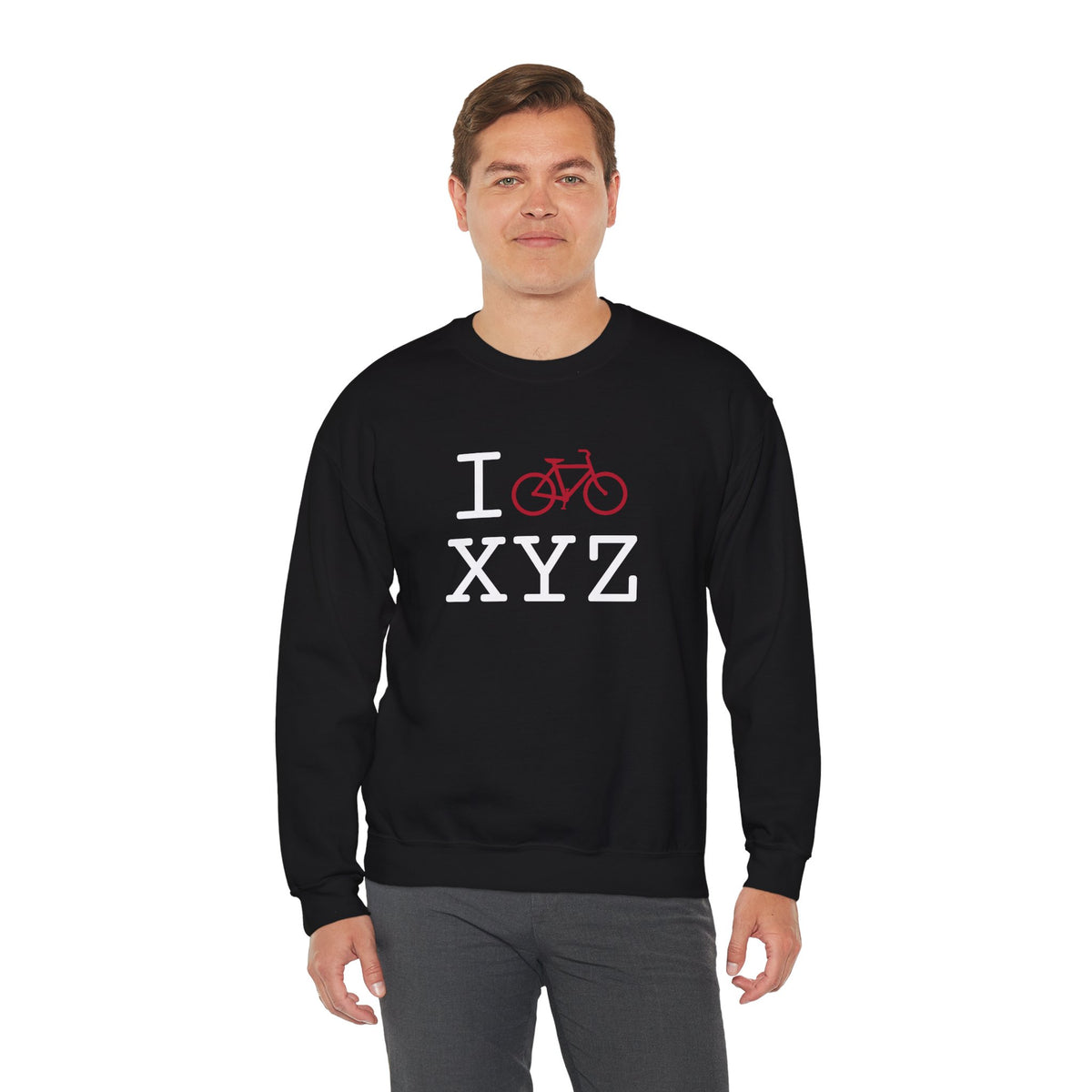 I Bike sweatshirt, red bike