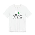 I Hike ___ unisex T, green hiker