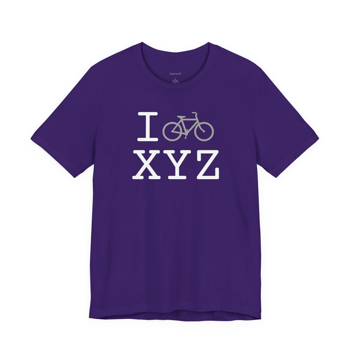 I Bike unisex T, grey bike