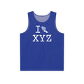 I Run men's singlet, blue
