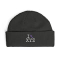 I Run beanie, purple logo