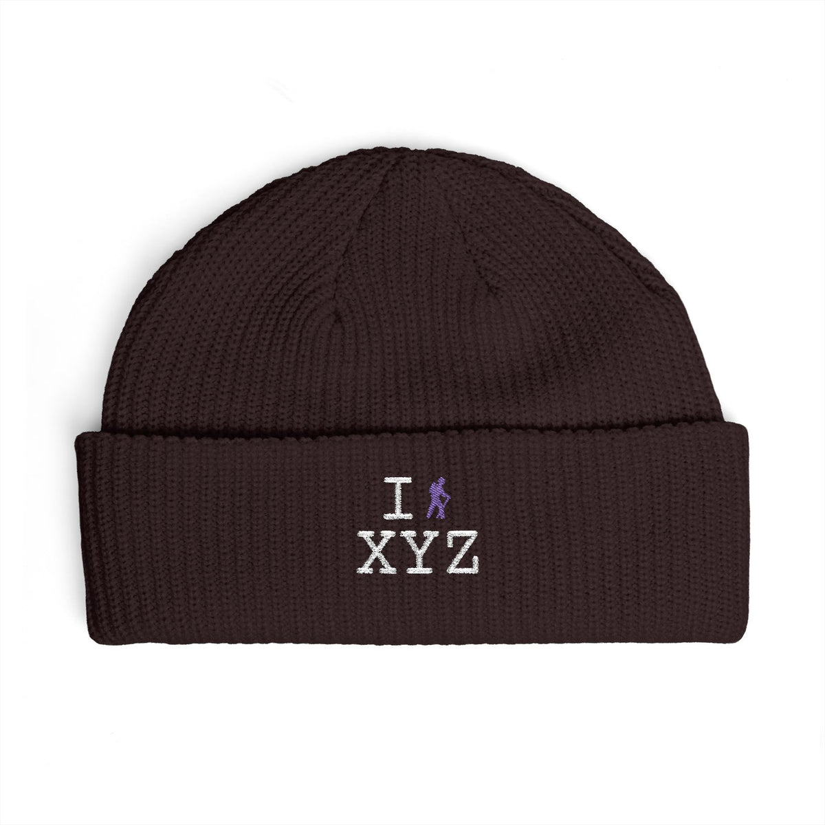 I Hike beanie, purple hiker