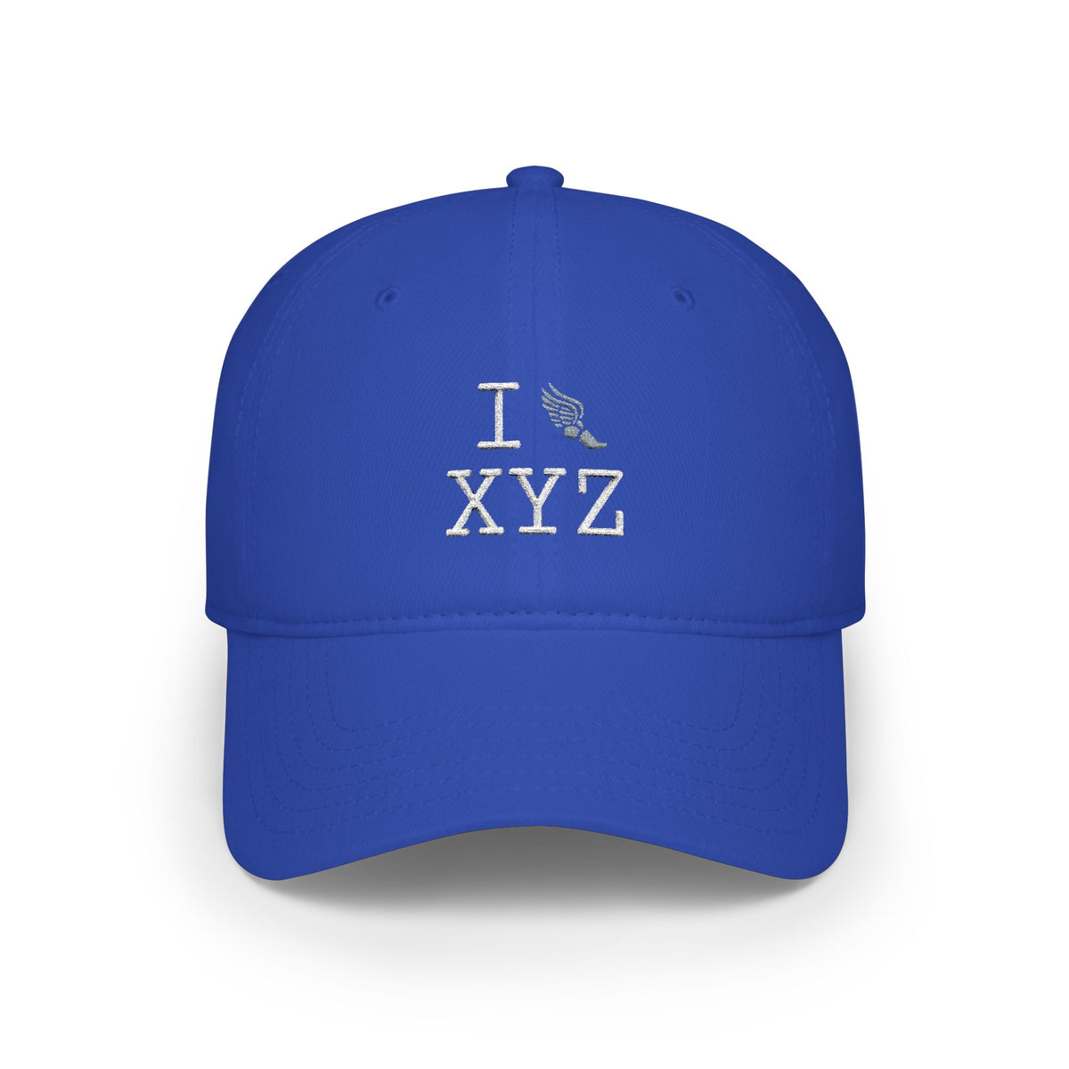 I Run baseball cap, grey logo