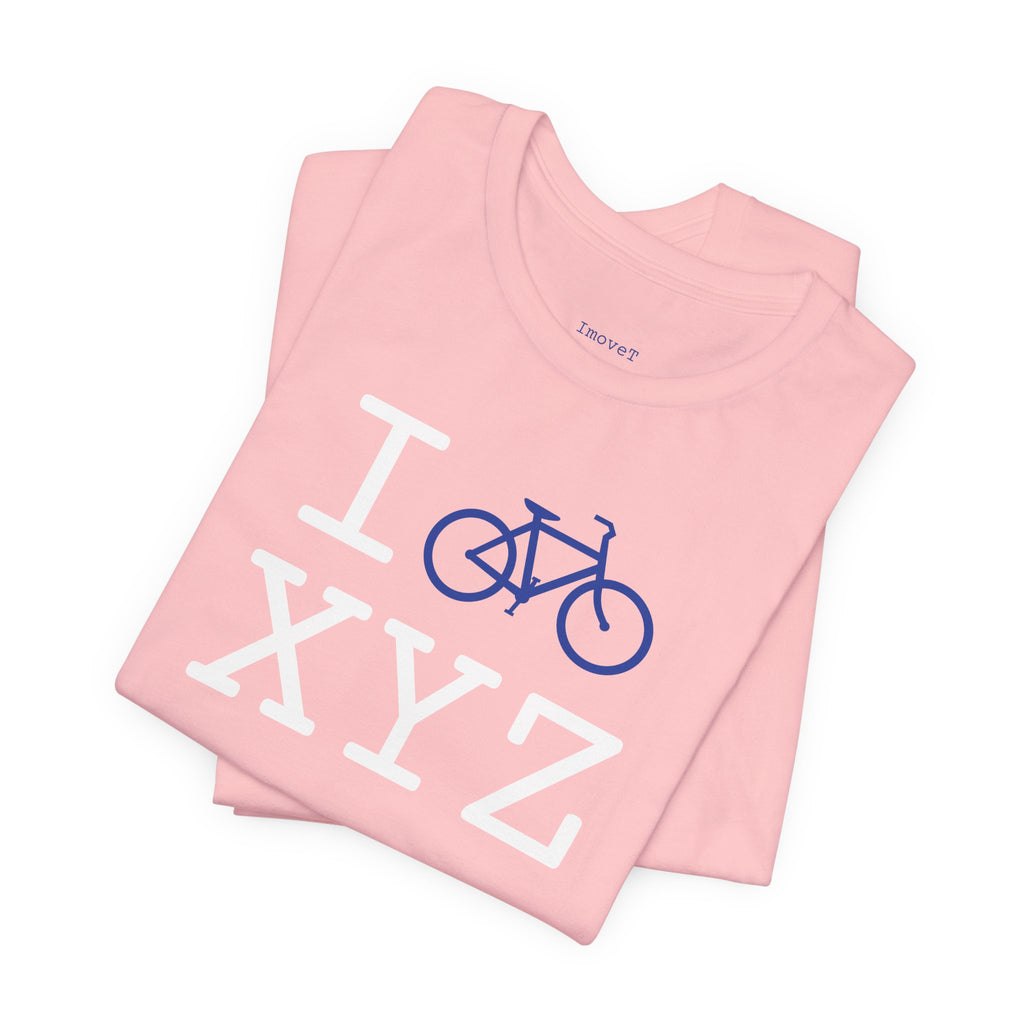 I Bike unisex T, blue bike