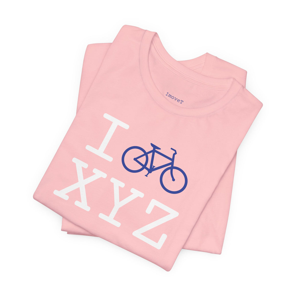 I Bike unisex T, blue bike