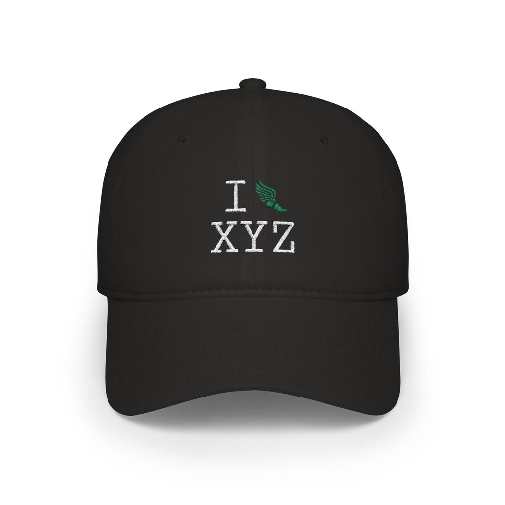 I Run baseball cap, green logo