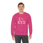 I Run sweatshirt, yellow logo