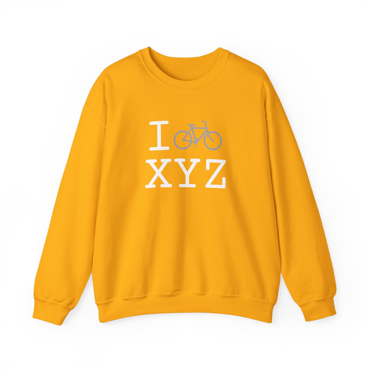 I Bike sweatshirt, grey bike
