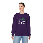 I Bike sweatshirt, green bike