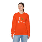 I Run sweatshirt, green logo