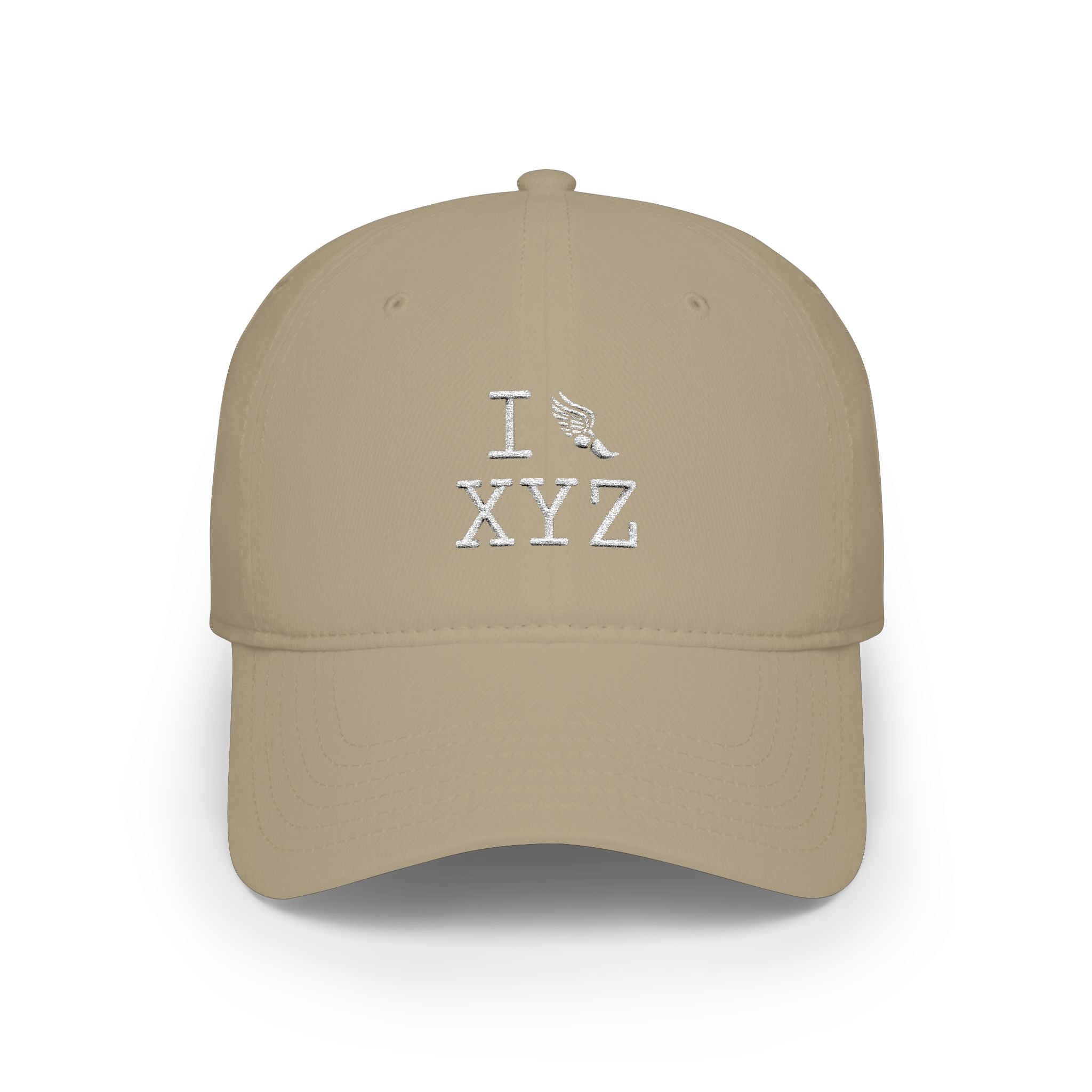 I Run baseball cap, white logo