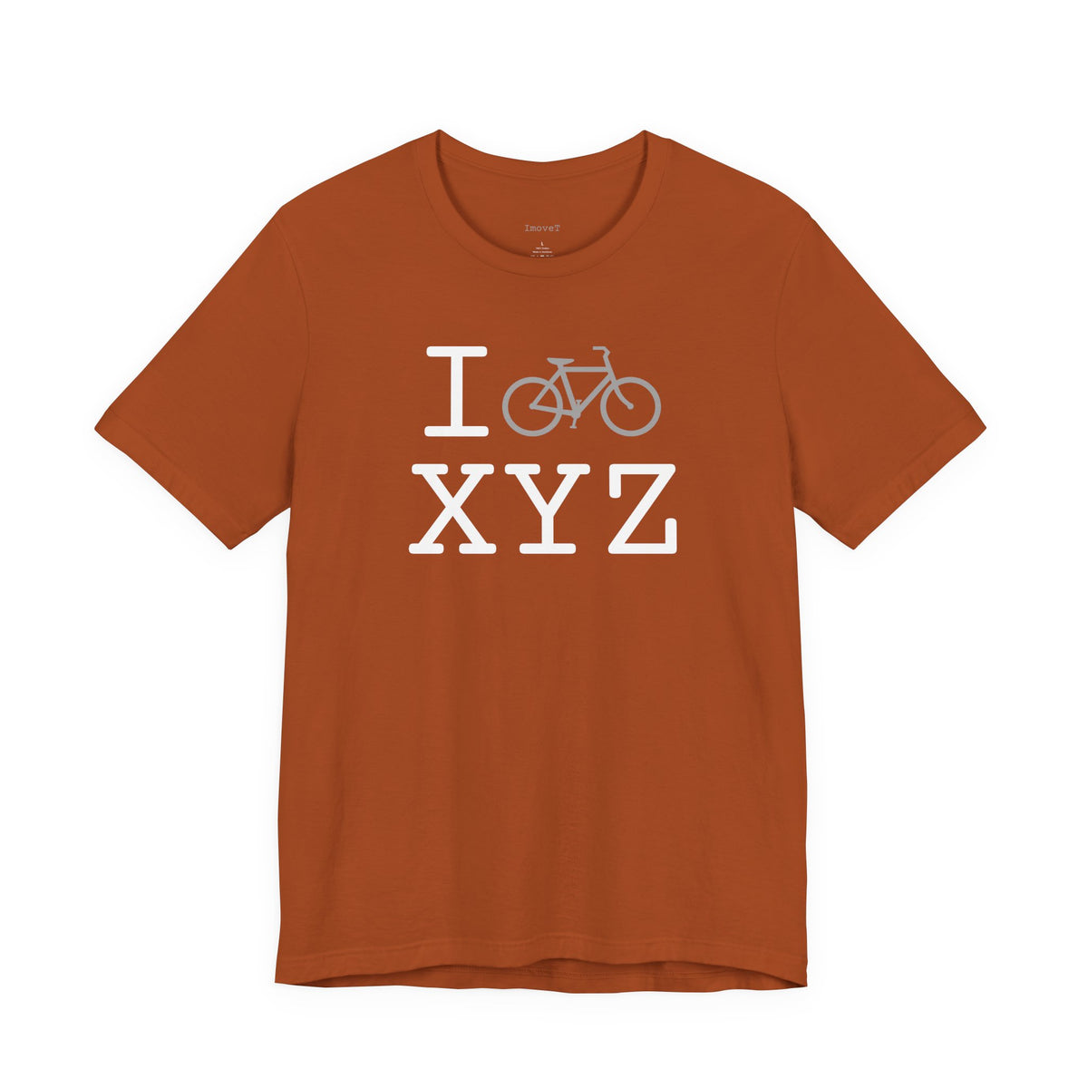 I Bike unisex T, grey bike