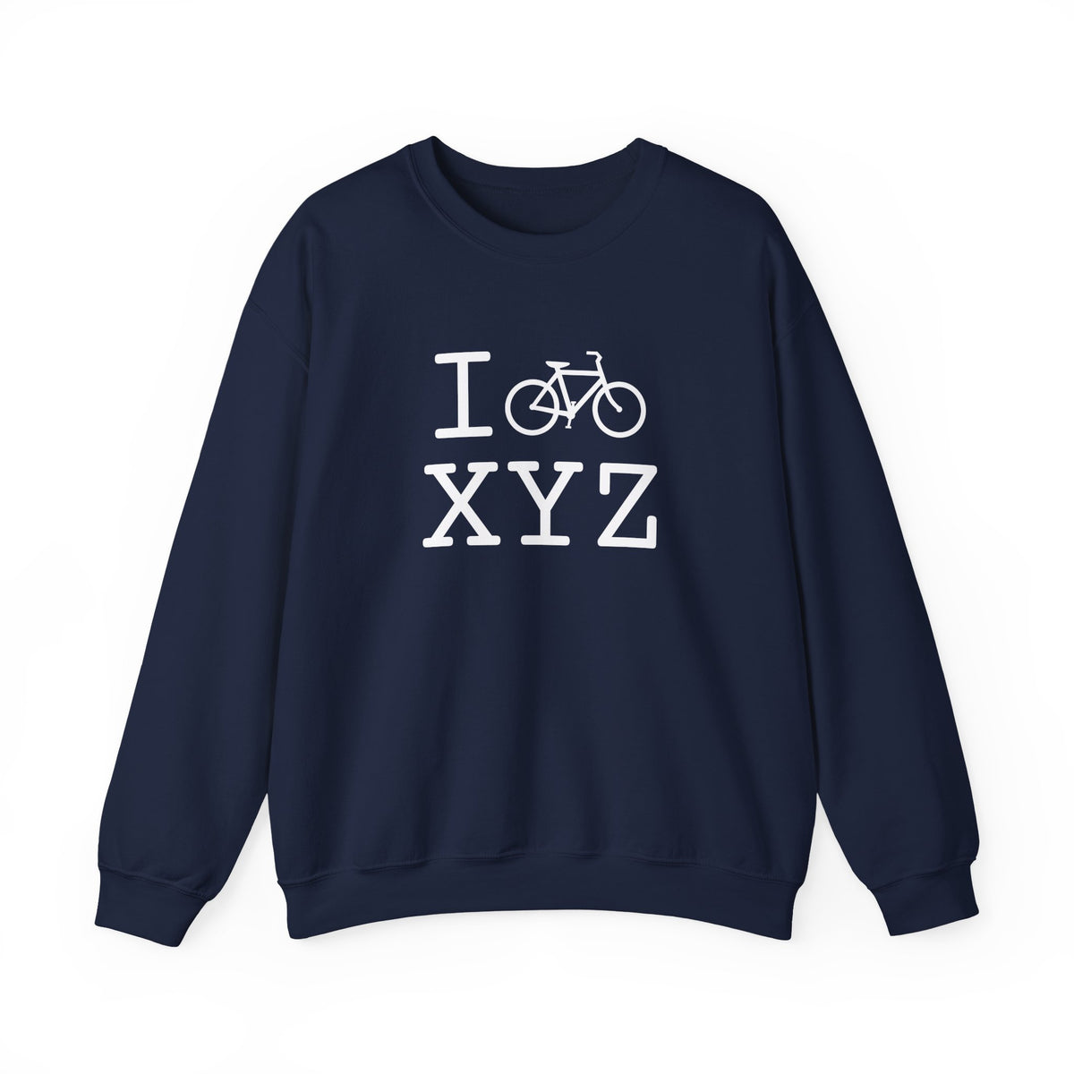 I Bike sweatshirt, white bike