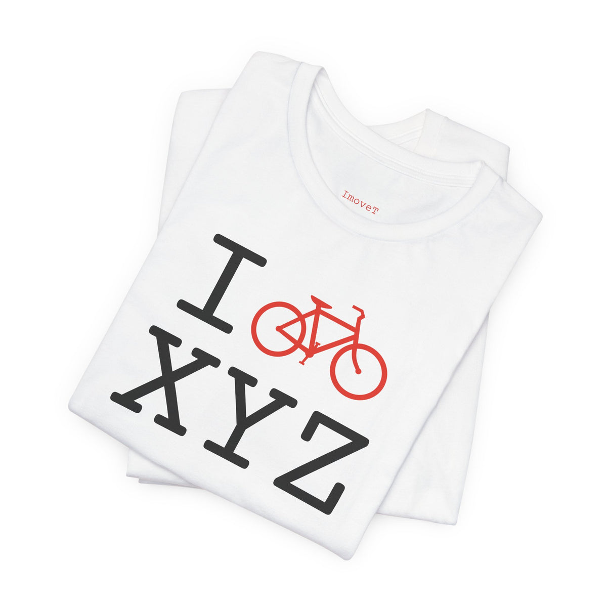 I Bike unisex T, red bike