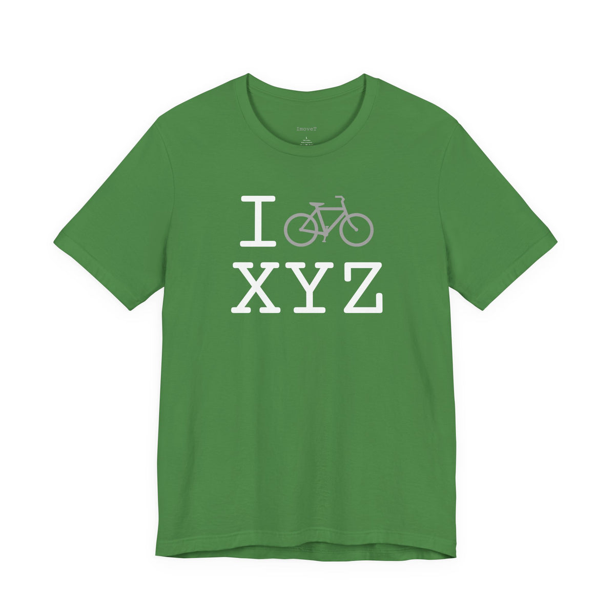 I Bike unisex T, grey bike